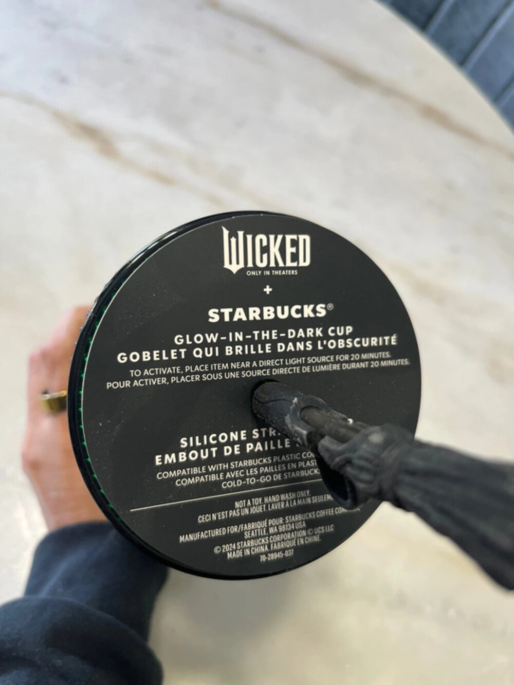 brand new Wicked Starbucks glow in the dark tumbler - Picture 7 of 10